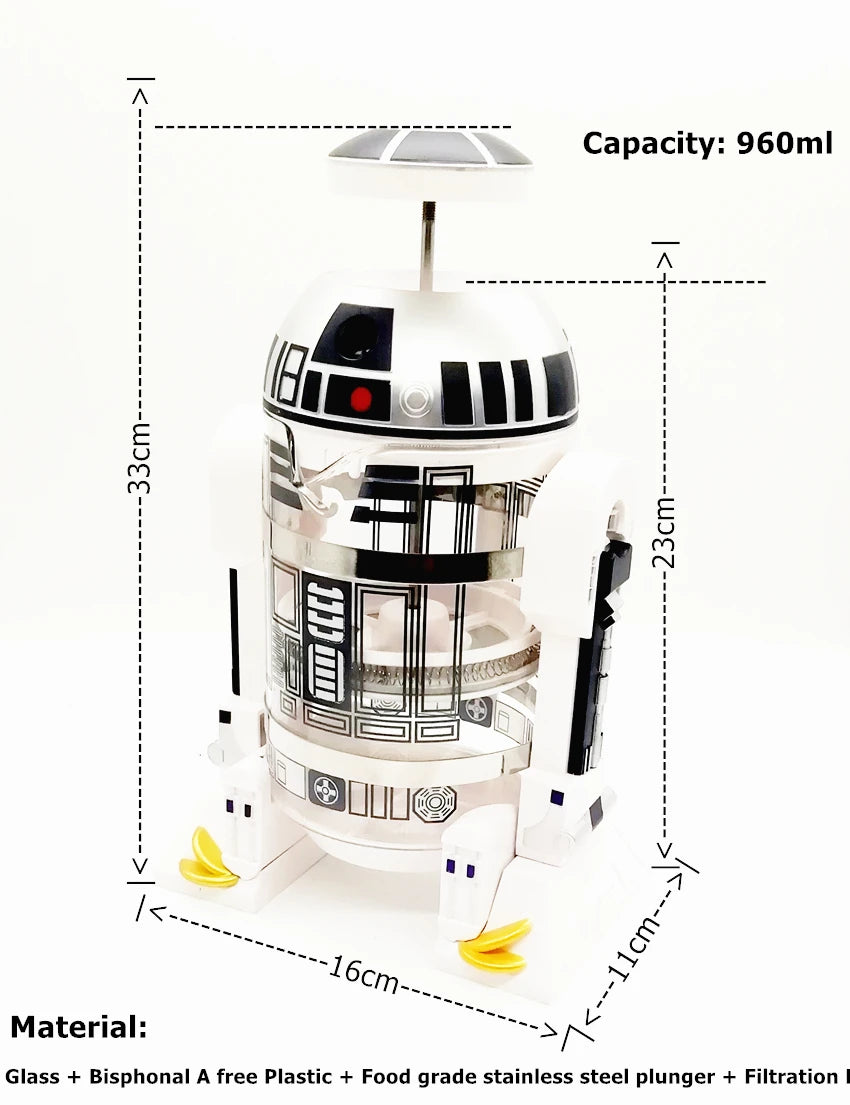 BrewLactic™ R2-D2 Coffee Maker 1000ML